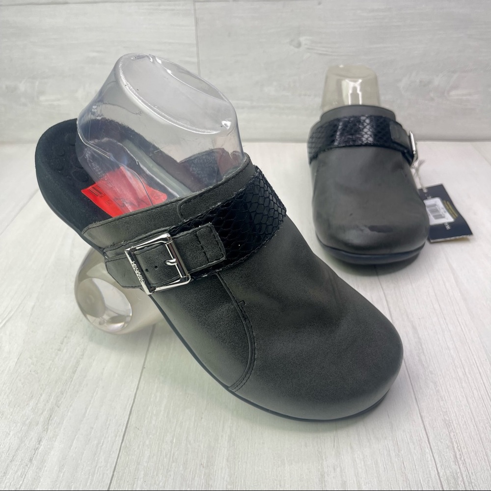 Vionic Colby Black Comfort Women's Slip On Slide On Shoes US 9 Plantar Fasciitis